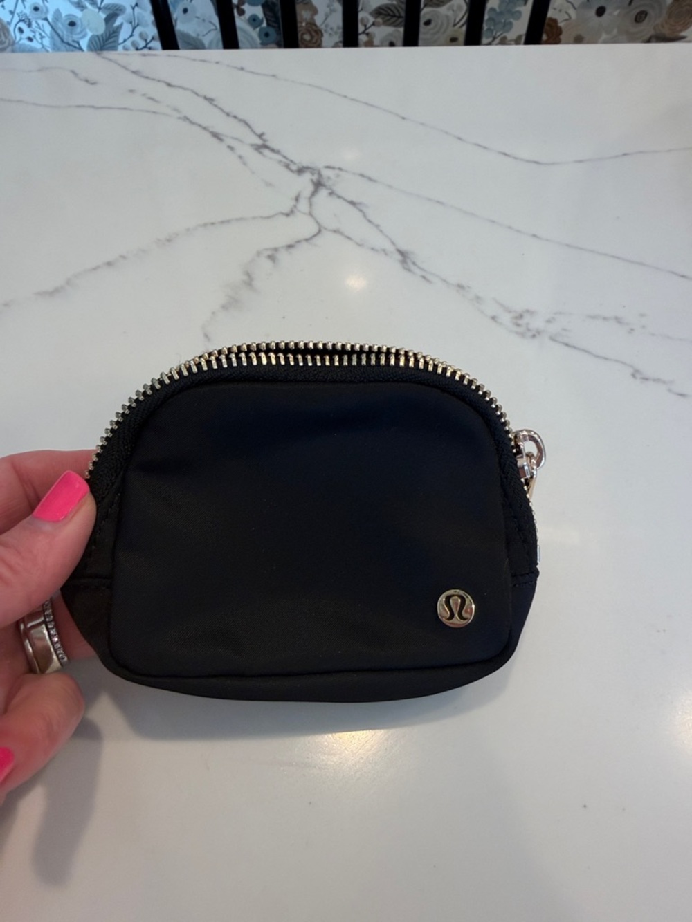 Lululemon everywhere belt bag nano  Black Mini Zip Pouch